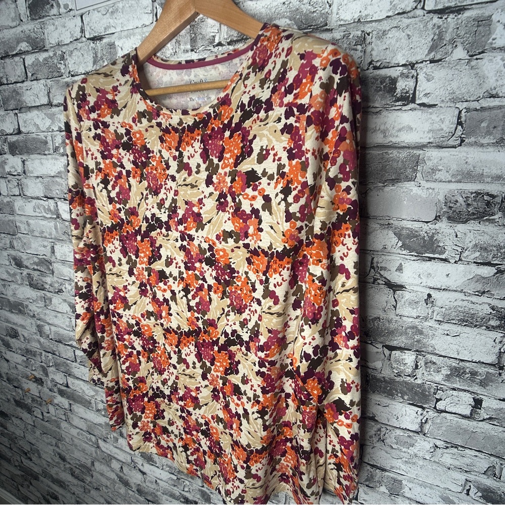 EUC Croft & Barrow Multicolor Floral Blouse Size 1X - Picture 6 of 16